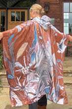 Load image into Gallery viewer, "Chestnut Dreams” Waterproof Artisan Rain Poncho