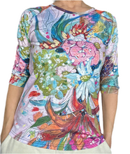 Load image into Gallery viewer, NEW!! "Pretty In Pink" Three- Quarter Raglan Sleeve Top