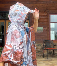 Load image into Gallery viewer, "Chestnut Dreams” Waterproof Artisan Rain Poncho