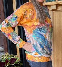 Load image into Gallery viewer, NEW!! "Botanical #2" Lightweight Sweatshirt with Hidden Pockets