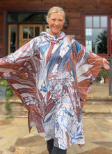 Load image into Gallery viewer, "Chestnut Dreams” Waterproof Artisan Rain Poncho