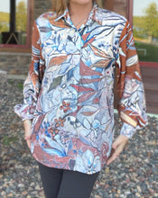 Load image into Gallery viewer, NEW!! "C.D. Botanical" Women's Long Sleeve Button-Up Blouse