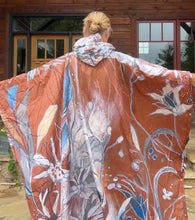 Load image into Gallery viewer, "Chestnut Dreams” Waterproof Artisan Rain Poncho
