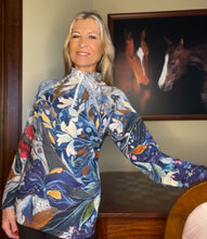 Load image into Gallery viewer, NEW!! "Spring Celebration" Raglan Long-Sleeved Quarter -Zip Top