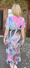 Load image into Gallery viewer, NEW!! "Stella's Little Garden" Deep V-Neck Midi Dress