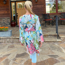 Load image into Gallery viewer, "Pretty In Pink" V-Neck Flare Sleeve Mini Dress