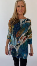 Load image into Gallery viewer, NEW!! "Blue Southern Botanicals" 3/4 Sleeve Tunic