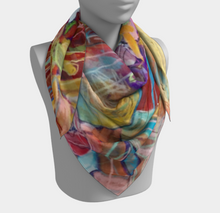 Load image into Gallery viewer, "Celebration In Red" 36x36 Inch Wild Rag Chiffon Scarf