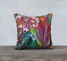 Load image into Gallery viewer, NEW!! 18x18 inch &quot;Southern Botanical&quot; Velveteen Artisan Accent Pillow Case
