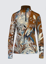 Load image into Gallery viewer, NEW!! "C.D. Botanical" Long Sleeve, Quarter-Zip, Performance Top