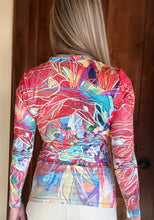 Load image into Gallery viewer, NEW!!  "Celebration in Red" V-Shaped Neck Long Sleeve Top