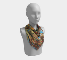 Load image into Gallery viewer, "Southern Botanical" 26x26 Inch Chiffon Scarf