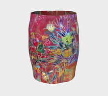 Load image into Gallery viewer, &quot;Celebration In Red&quot; Artisan Fitted Skirt