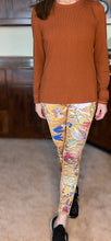 Load image into Gallery viewer, 'D.F.D. Botanical" Long Yoga Legging with Side Pockets
