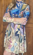 Load image into Gallery viewer, " K.O.S. North Botanical" Long Sleeve Velour Longline Dress