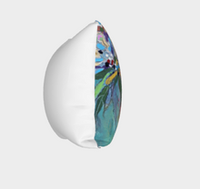 Load image into Gallery viewer, NEW!!! "Abstract Botanical with Pink"  18x18 Inch Velveteen Pillow Case