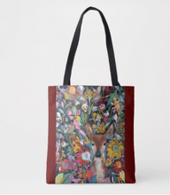 Load image into Gallery viewer, "Fawn Botanical" Canvas Tote Bag