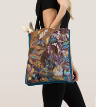 Load image into Gallery viewer, "Hidden Bunnies Botanical" Canvas Tote