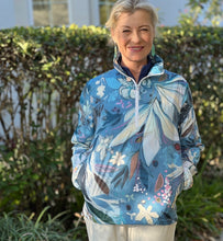 Load image into Gallery viewer, "T.E. Botanical" Half-Zip Windbreaker Jacket