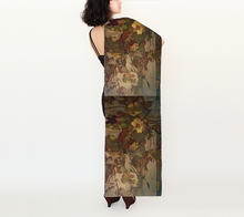 Load image into Gallery viewer, &quot;Abstract Autumn&quot; 16x72 Inch Chiffon Scarf