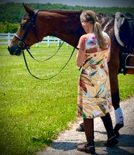 Load image into Gallery viewer, "Fiddlehead Fern Botanical" Classic Short Sleeved Dress
