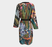 Load image into Gallery viewer, "Midnight Garden Botanical" Long Chiffon Duster