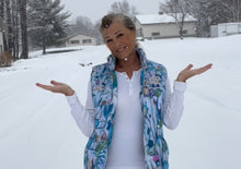 Load image into Gallery viewer, Ice Princess Botanical Puffer Vest