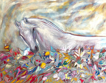 Load image into Gallery viewer, "White Equine Botanical" 8x10 Inch Photo Print