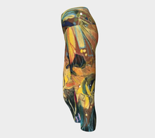 Load image into Gallery viewer, &quot;Southern Botanicals w/ Yellow and Orange&quot; Capri Leggings