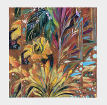 Load image into Gallery viewer, &quot;Southern Botanical&quot; 36x36 Inch Chiffon Wild Rag Scarf