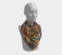 Load image into Gallery viewer, "Southern Botanical" 36x36 Inch Chiffon Wild Rag Scarf