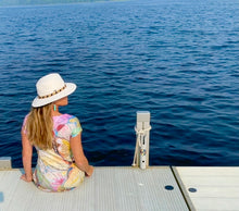 Load image into Gallery viewer, Three Irises Botanical Classic Short Sleeved Dress