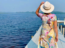 Load image into Gallery viewer, Three Irises Botanical Classic Short Sleeved Dress