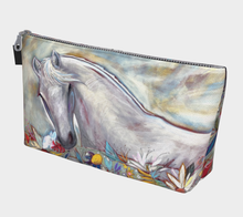 Load image into Gallery viewer, &quot;White Spirit Horse Botanical&quot; Beauty Pouch (EG)