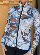 Load image into Gallery viewer, NEW!! "C.D. Botanical" Full-Zip Mockneck Active Top