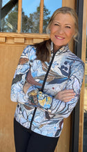 Load image into Gallery viewer, NEW!! "C.D. Botanical" Full-Zip Mockneck Active Top