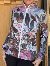 Load image into Gallery viewer, NEW!! "Stella's Little Garden" Full-Zip Mockneck Active Top