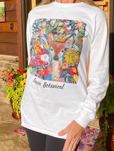 Load image into Gallery viewer, New!! Fawn Botanical Unisex Long Sleeve Art T-Shirt
