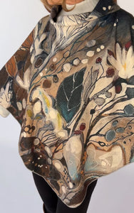 NEW!! "Professor Pomona Sprout's Magic Bouquet" Warm Shawl