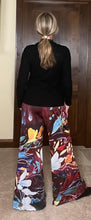 Load image into Gallery viewer, "Enchantment in Pink and Burnt Sienna" High Waisted Palazzo Pants
