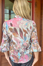 Load image into Gallery viewer, NEW!! &quot;Stella&#39;s Little Garden&quot; Loose Bell Sleeve Chiffon Blouse