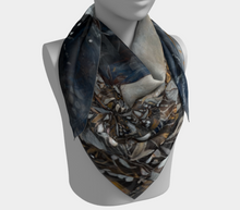 Load image into Gallery viewer, &quot;Evening Vespers&quot; 36x36 Inch Wild Rag Chiffon Scarf