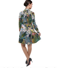 Load image into Gallery viewer, &quot;Ayana Botanical&quot; Long Sleeve Chiffon Shirt Dress