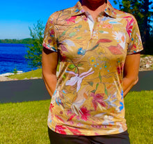 Load image into Gallery viewer, NEW!! &quot;DFD Botanical&quot; Women&#39;s Polo Tee