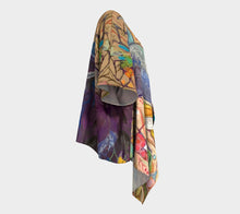 Load image into Gallery viewer, &quot;Longhorn Bull Botanical&quot; Short Draped Kimono Top