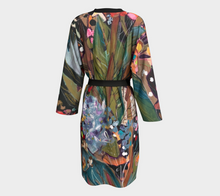 Load image into Gallery viewer, &quot;Midnight Garden Botanical&quot; Long Chiffon Duster
