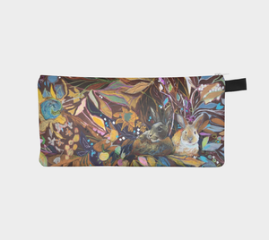 ANIMAL LOVERS COLLECTION "Hidden Bunnies Botanical" Trinket Purse