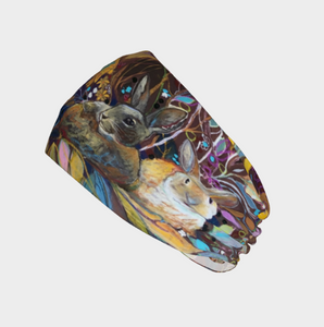 ANIMAL LOVERS COLLECTION "Hidden Bunnies Botanical" Headband