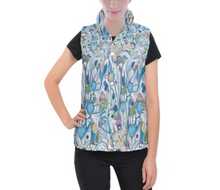 Load image into Gallery viewer, Ice Princess Botanical Puffer Vest