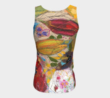 Load image into Gallery viewer, &quot;One Yellow Tulip&quot; Long Fitted tank Top